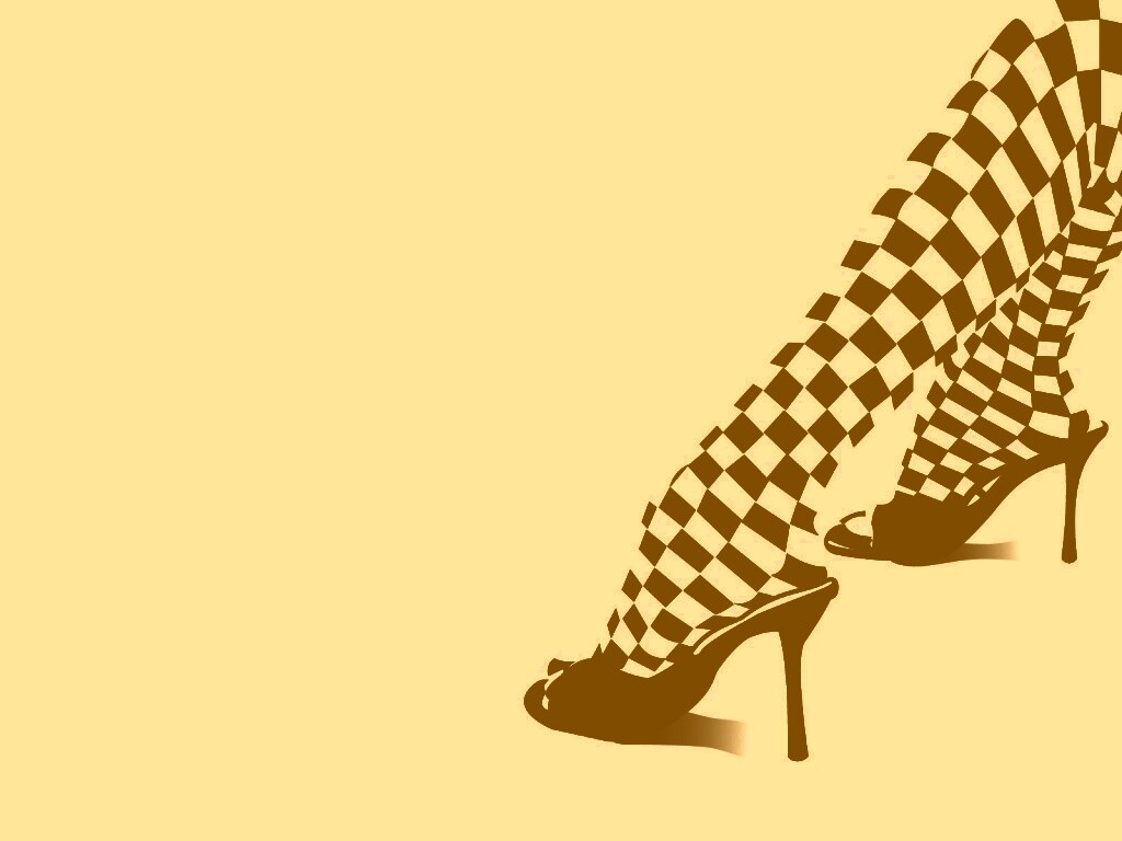 Ножки в шахматных колготах обои
