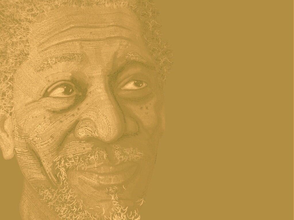 Морган Фриман — текстовый портрет обои