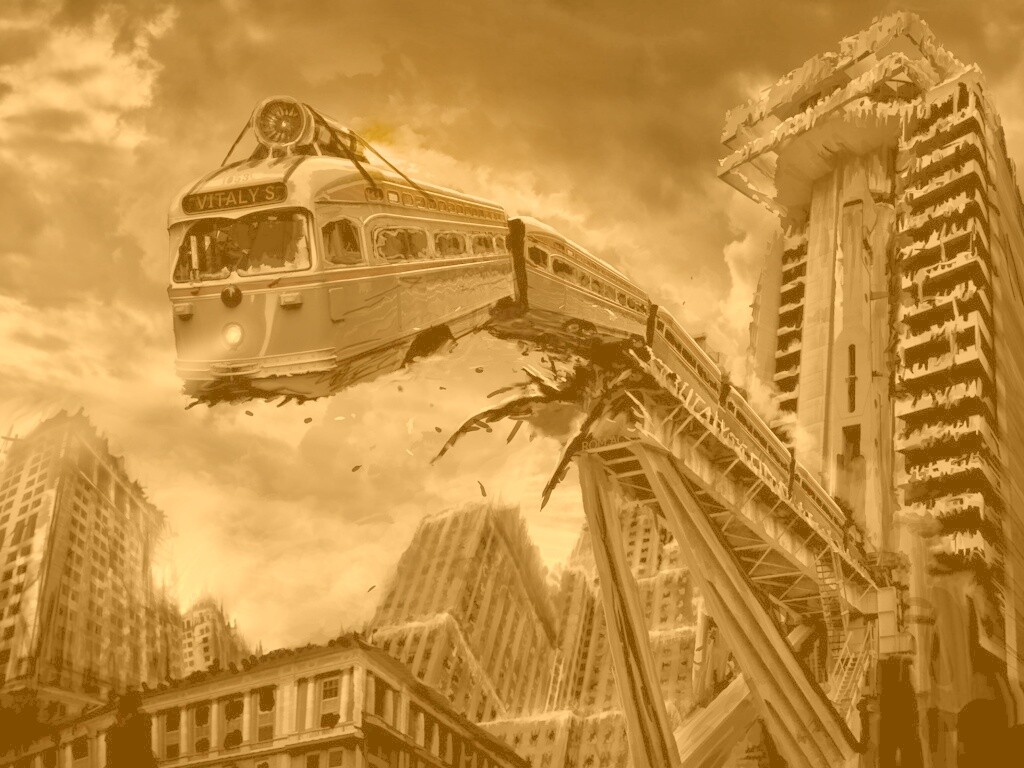 Крушение поезда обои