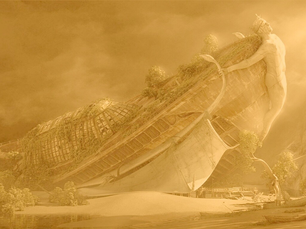 Древнее воздушное судно обои