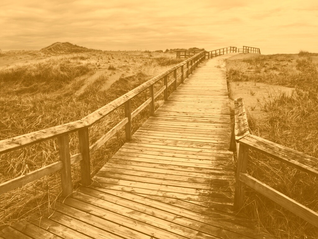 Деревянная дорога обои