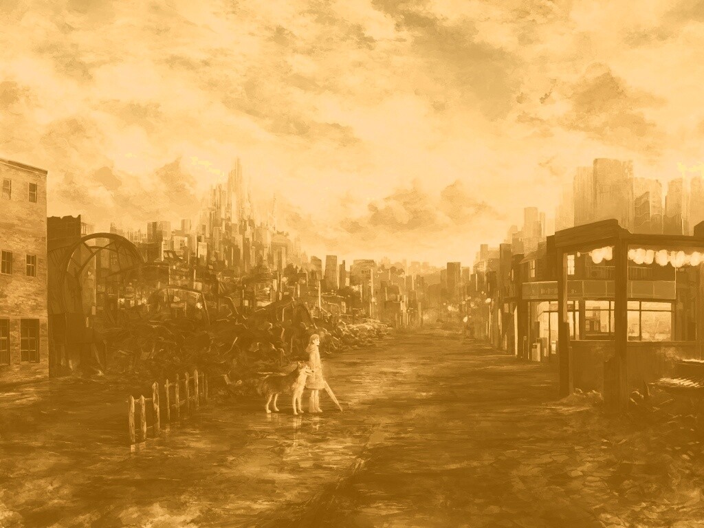 Девушка с собакой обои