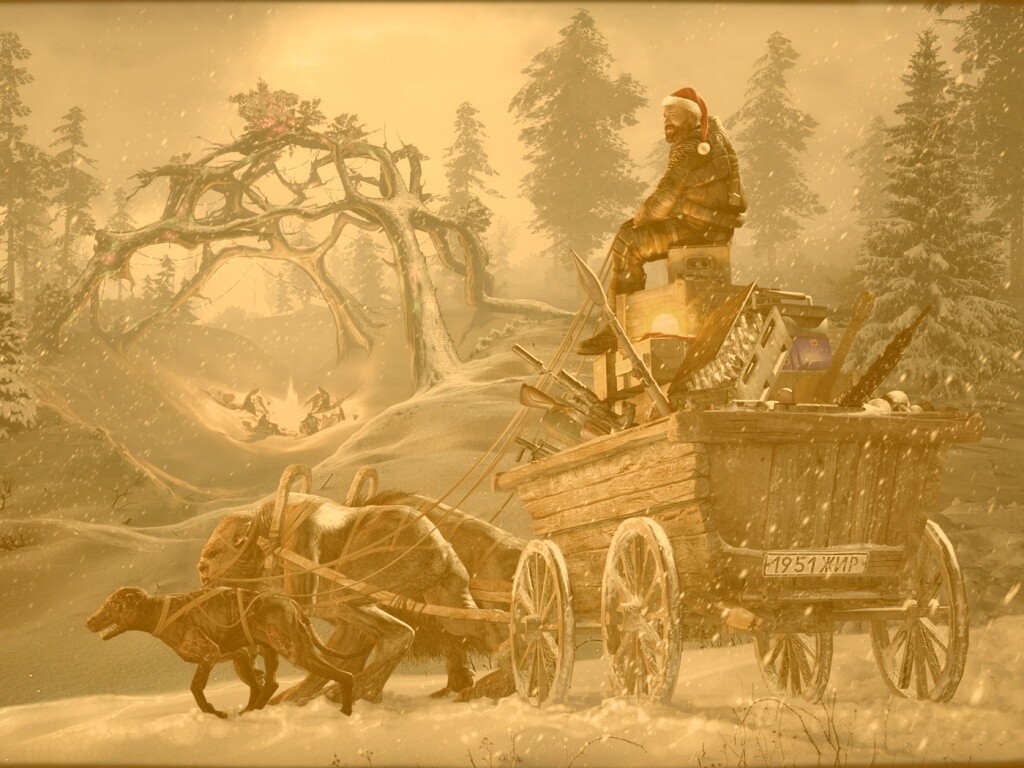 Новогодний Сталкер обои