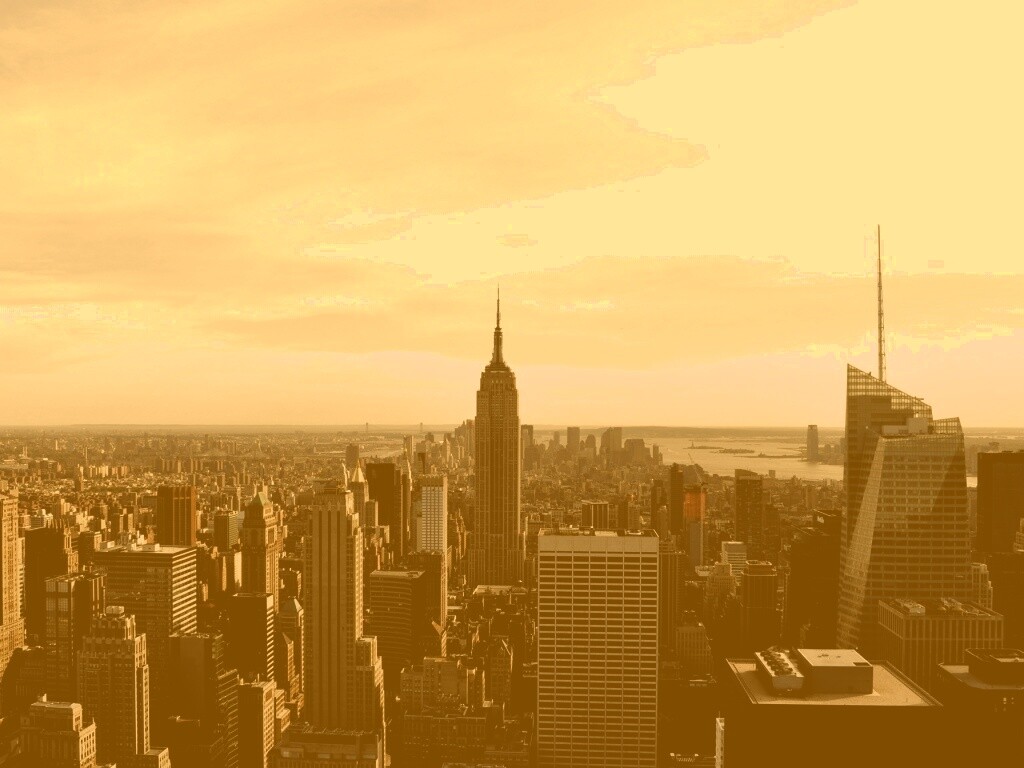 Вид на Нью-Йорк обои