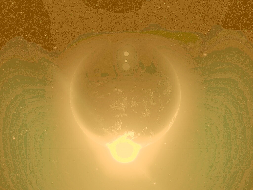 Восход виден из космоса обои