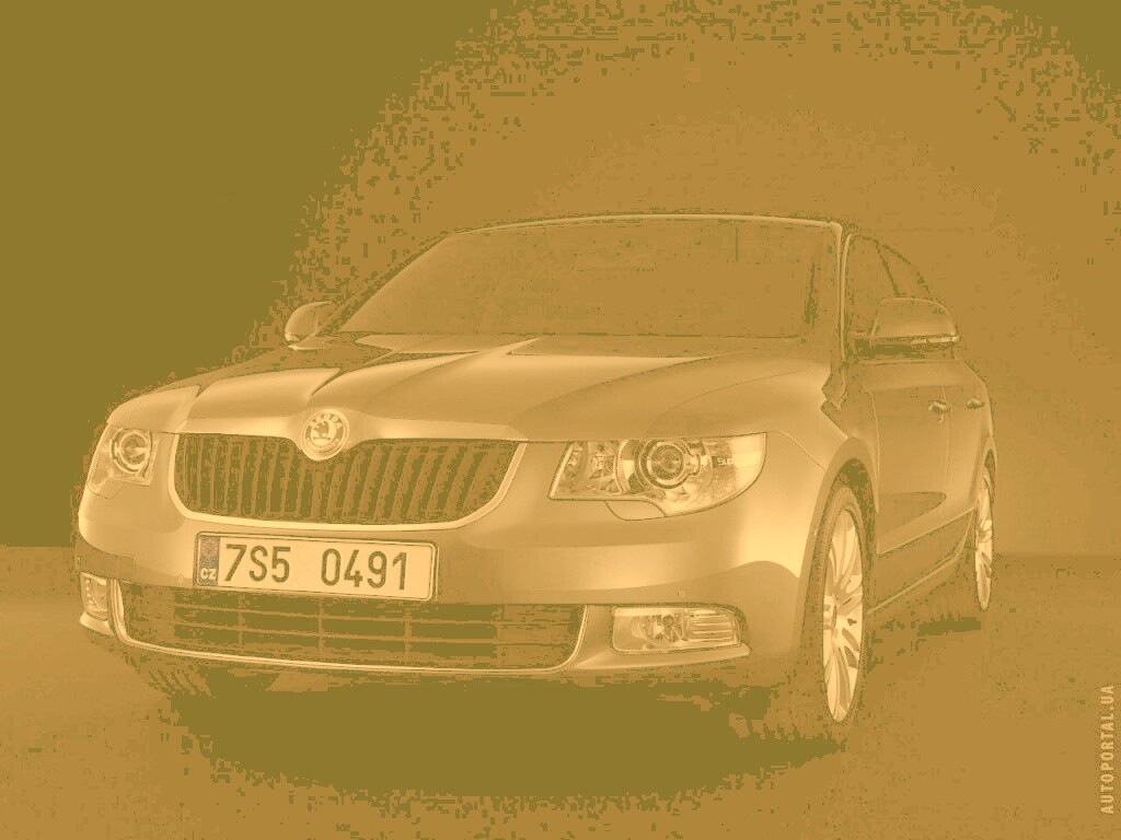 Шкода в темноте обои