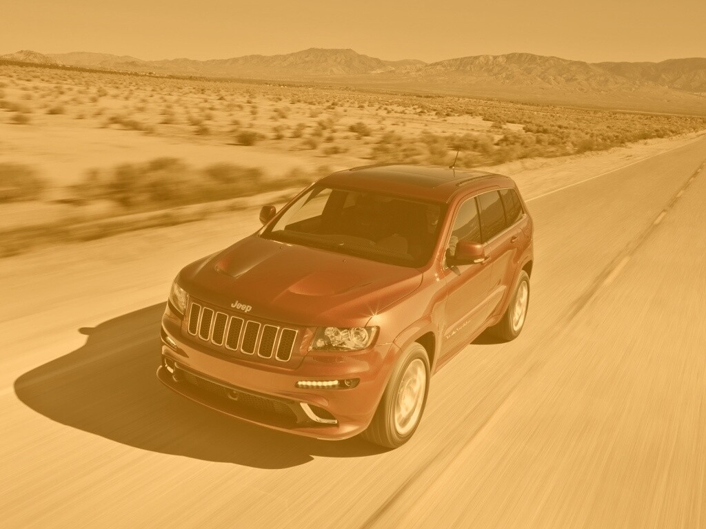 Красный Jeep обои