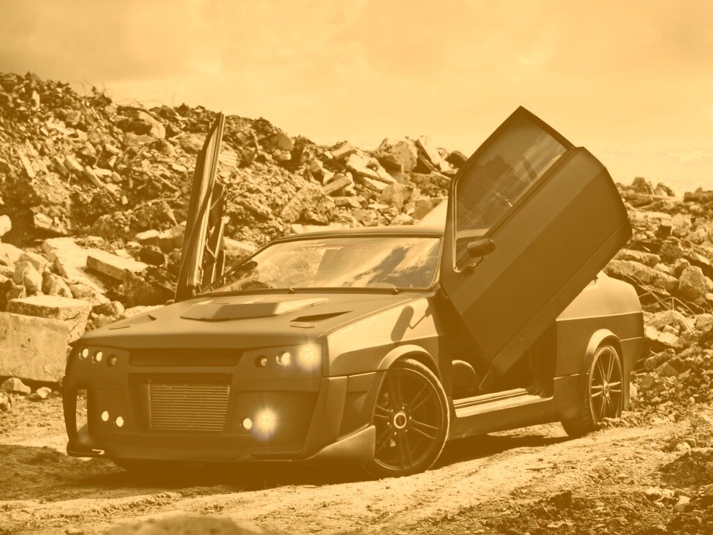 Тюнингованный ваз 21099 обои