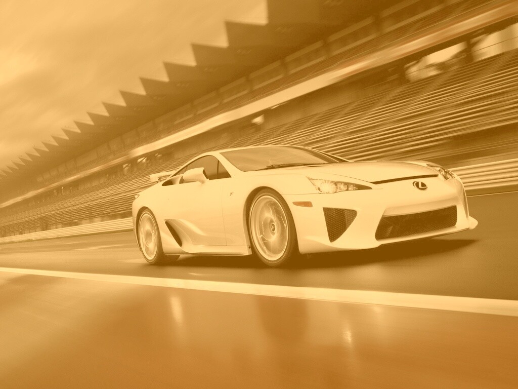 Lexus LFA на тарссу обои
