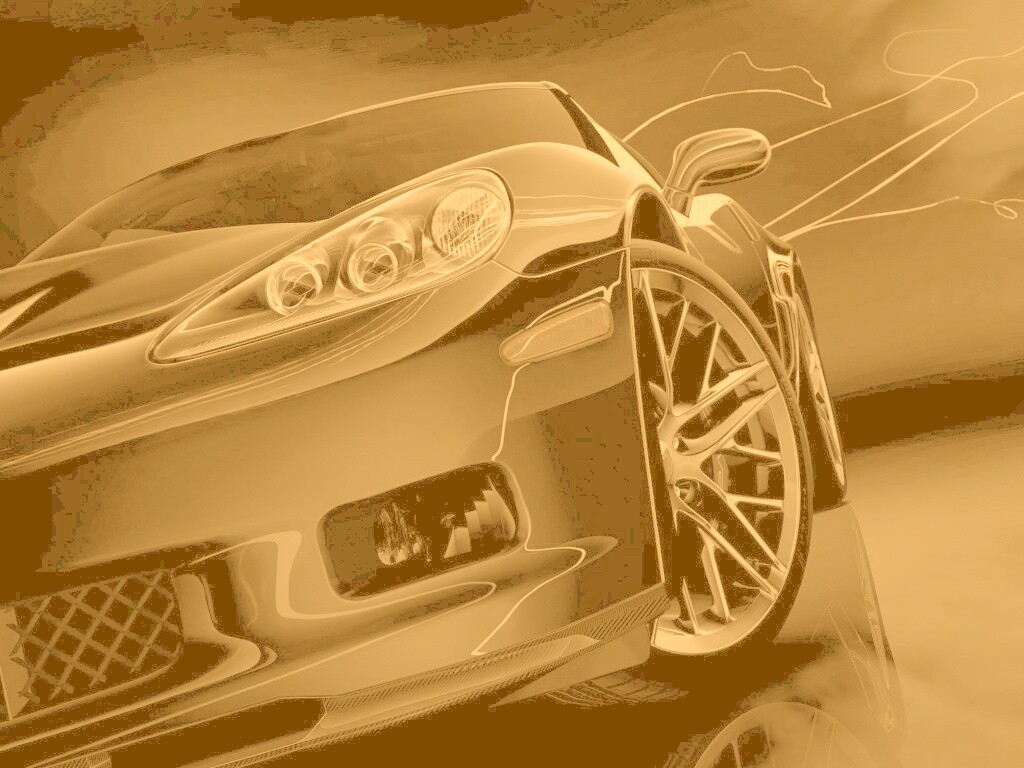 Чёрное авто обои