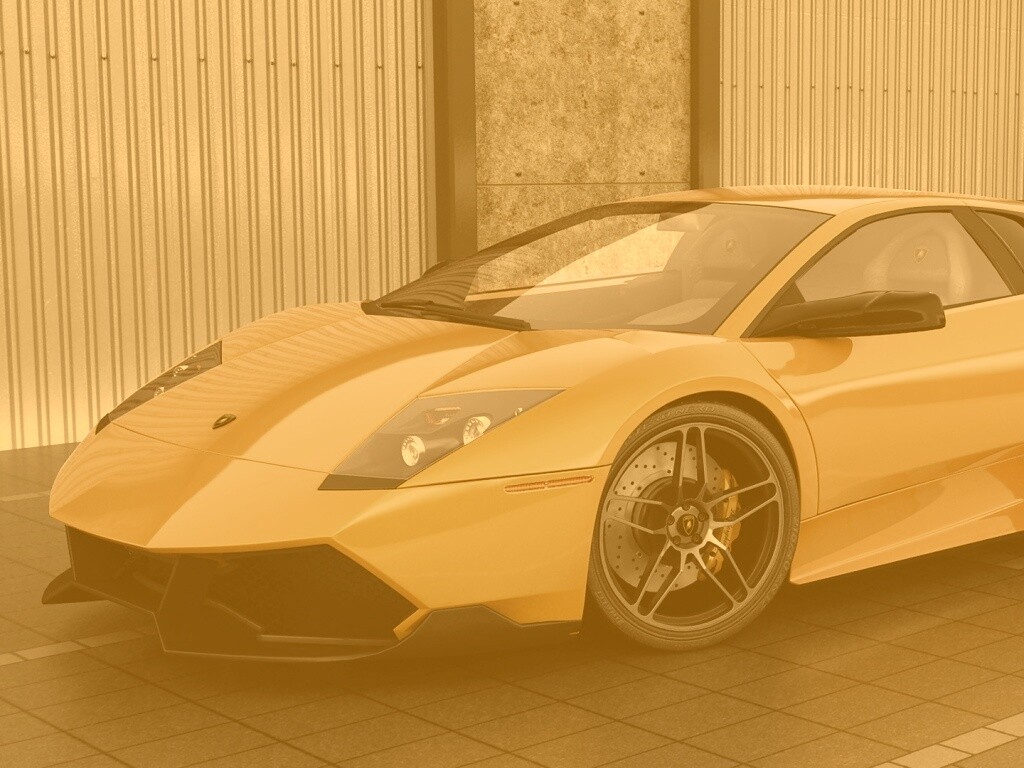 Жёлтый Ламборджини обои