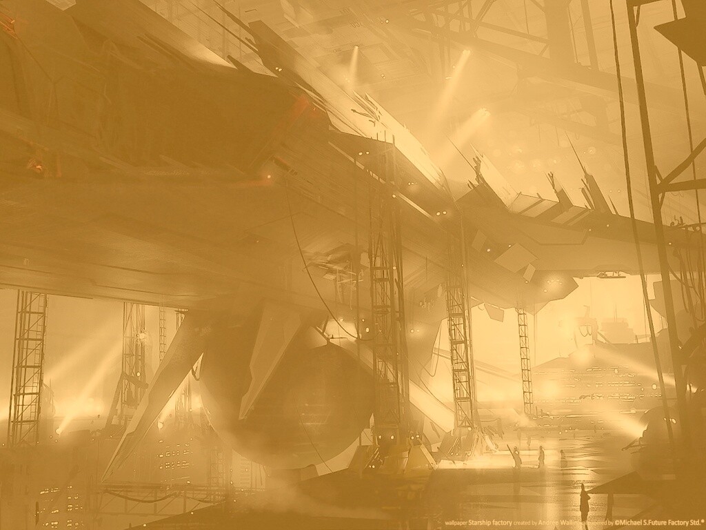 Сборка космического корабля обои