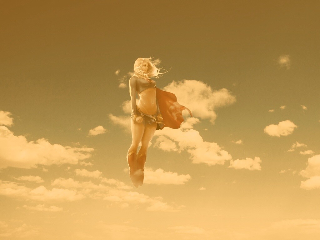 Супердевушка обои