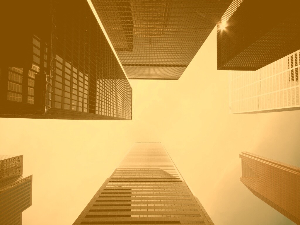 Небоскребы уходящие в облака обои