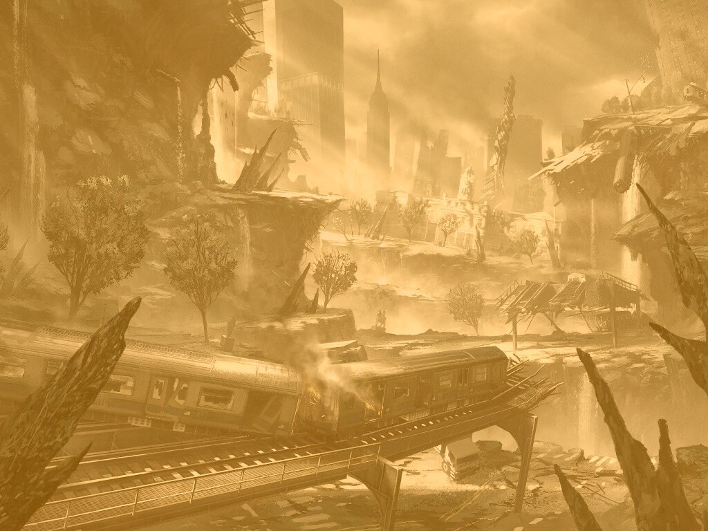 Развалины Нью-Йорка обои