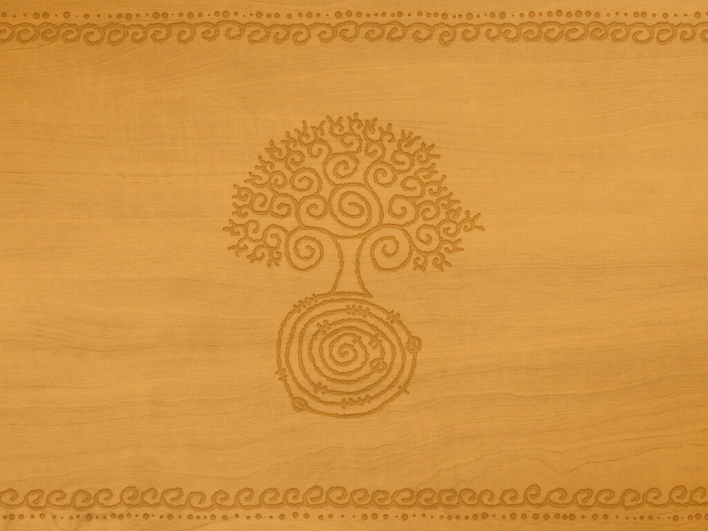 Выжженный рисунок дерева обои