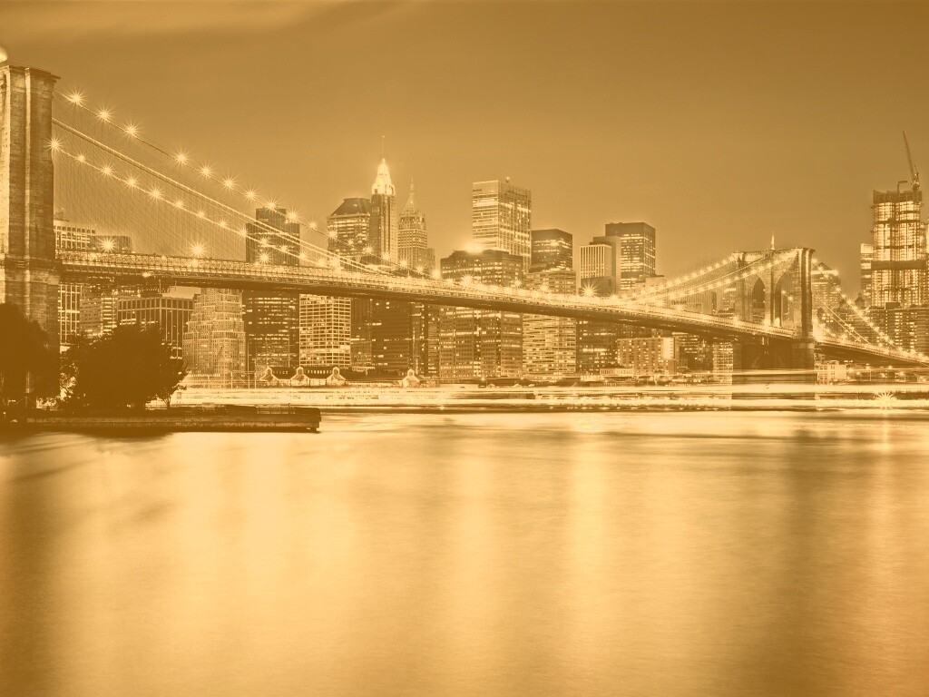 Огни ночного города обои