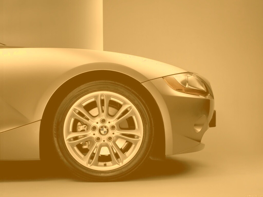 Переднее колесо автомобиля БМВ обои