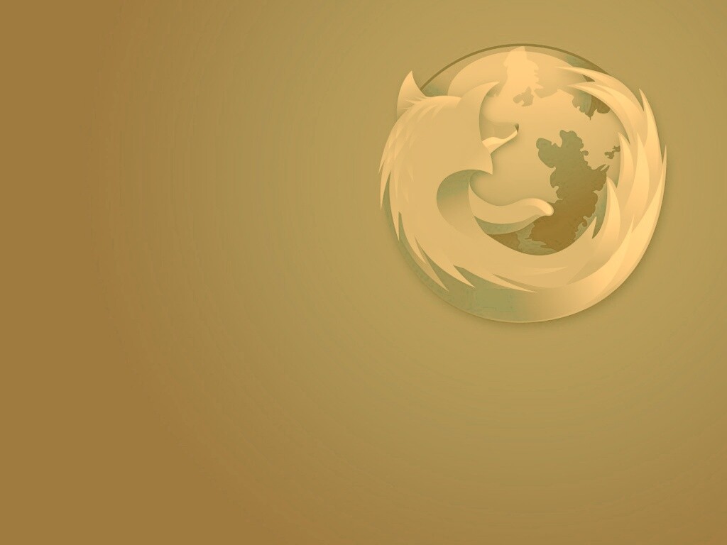 Логотип Firefox в синих тонах обои