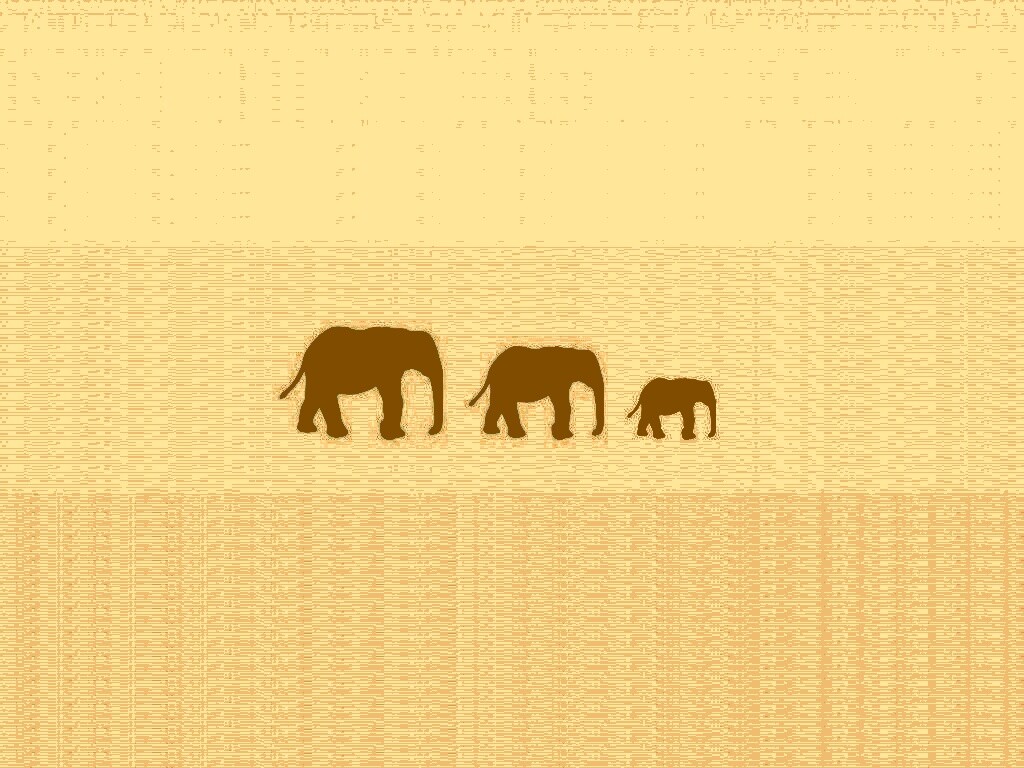 Вереница слонов обои