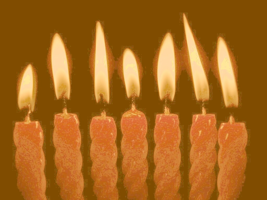 Красные свечи обои