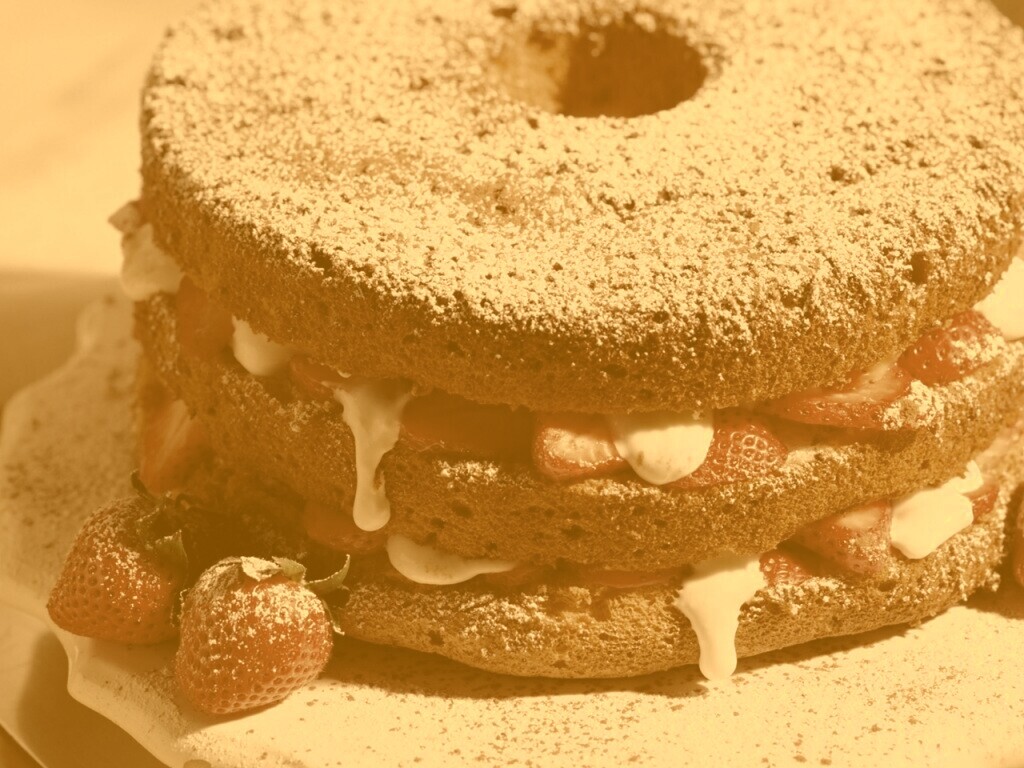 Десерт с фруктами обои