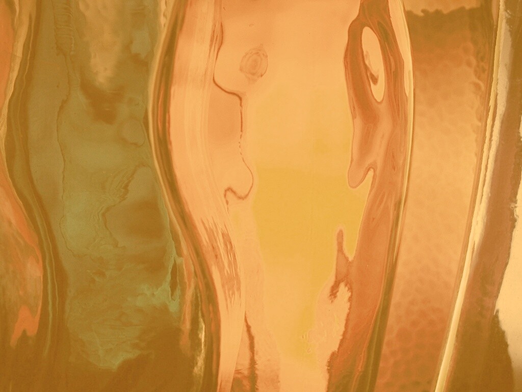 Абстрактное в бутылочном стекле обои