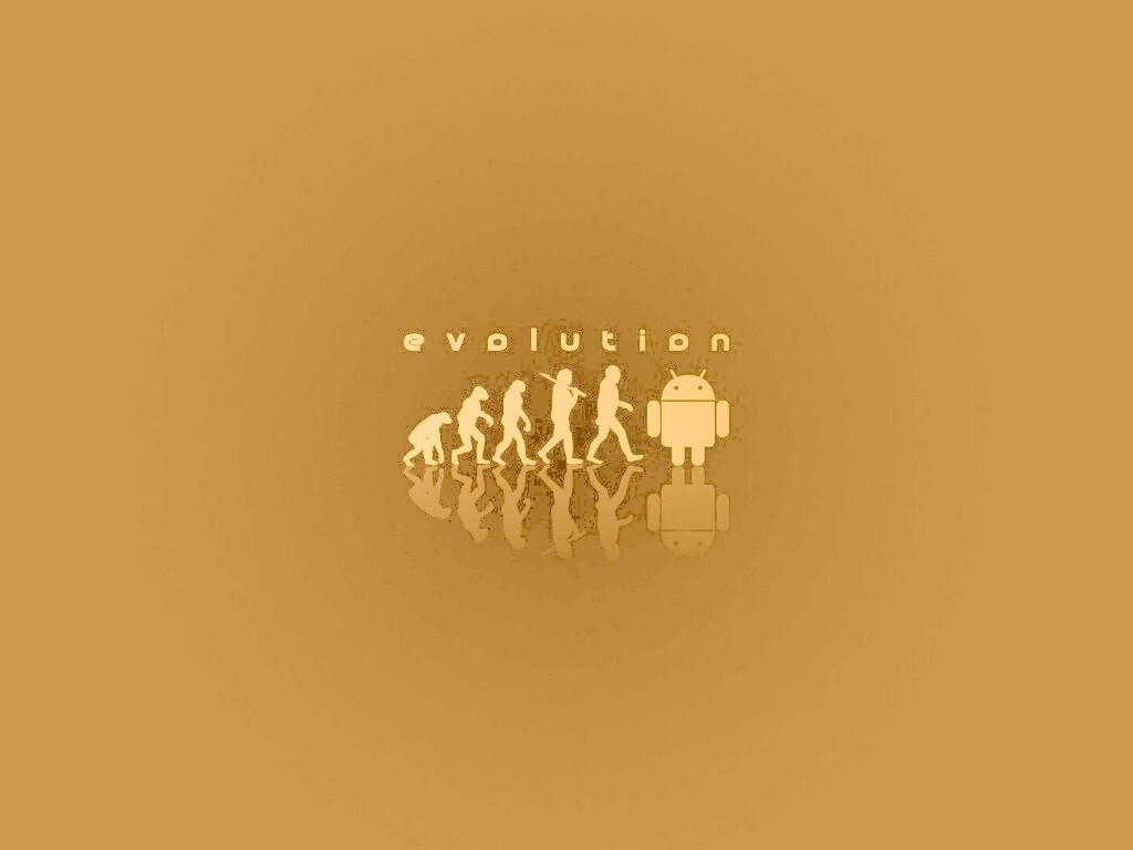 Эволюция по мнению Android обои