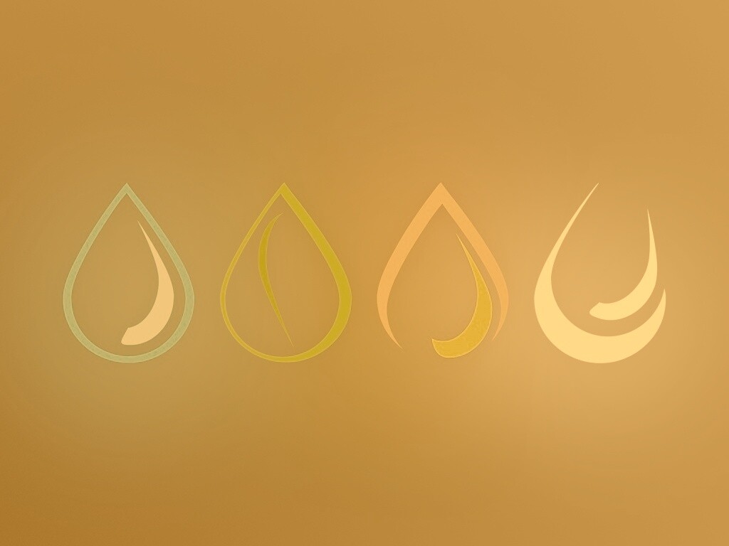 Четыре стихии в каплях обои