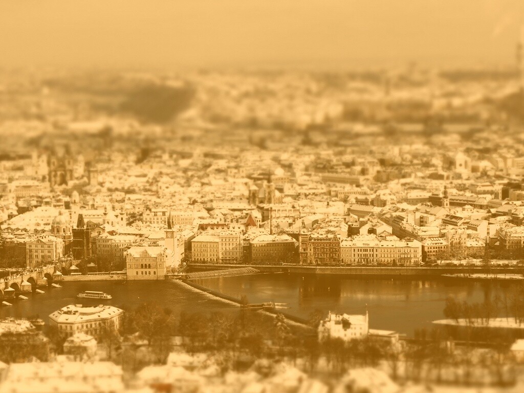 Вид на город обои