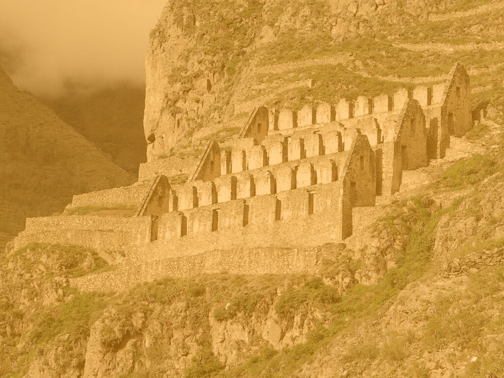 Руины в скалах Перу обои