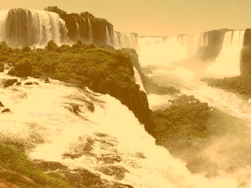 Край водопадов обои