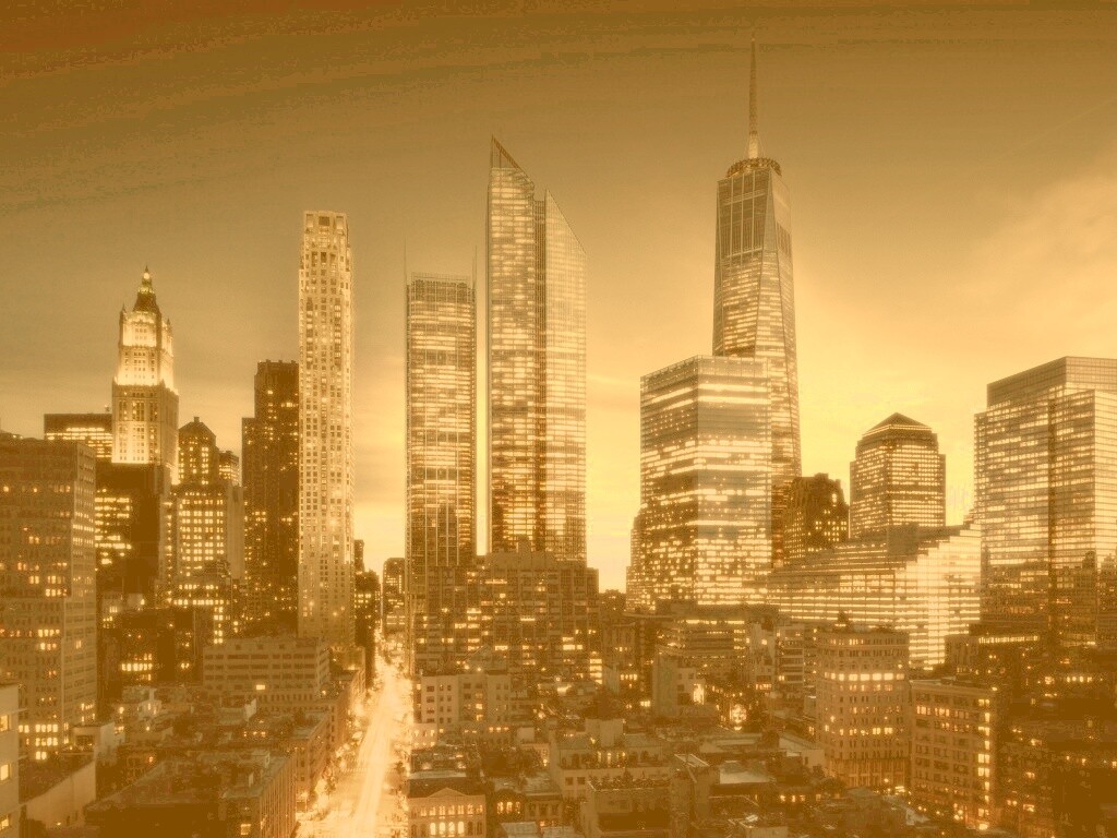 Ночной город обои