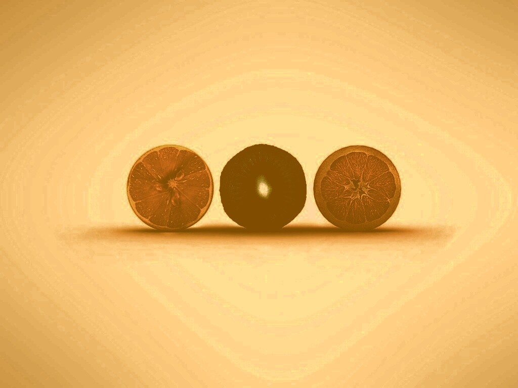 Фрукты в разрезе обои