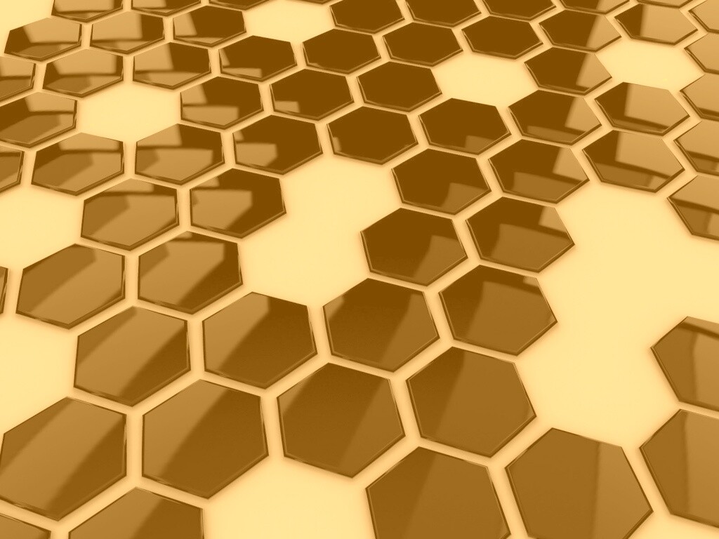 Мозаика из шестигранников обои