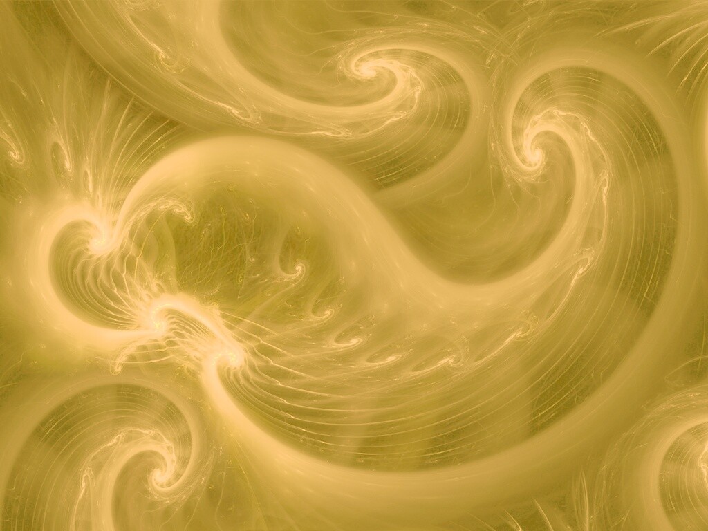 Спиральные абстрактные фракталы зеленого цвета обои