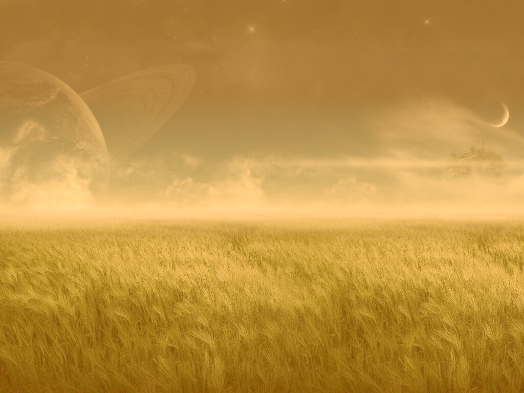 Луг на другой планете обои