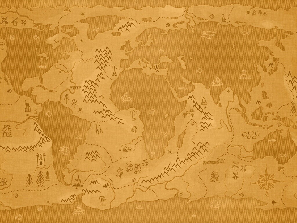 Карта мира наоборот обои
