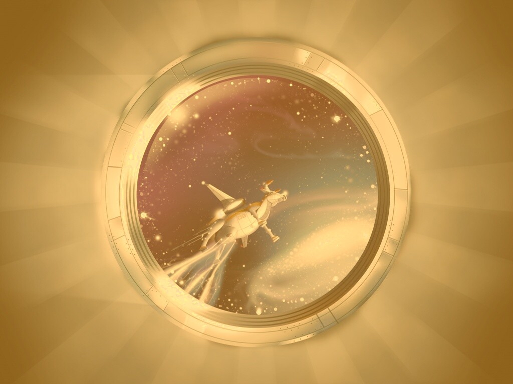 Космическая корова обои