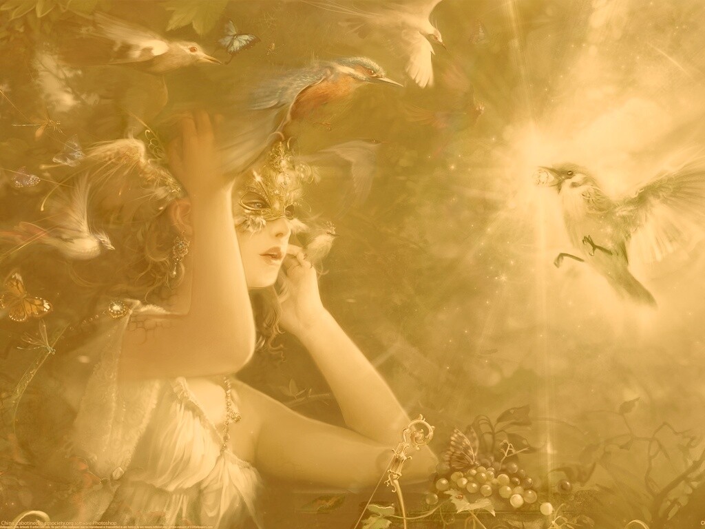 Птицы счастья обои