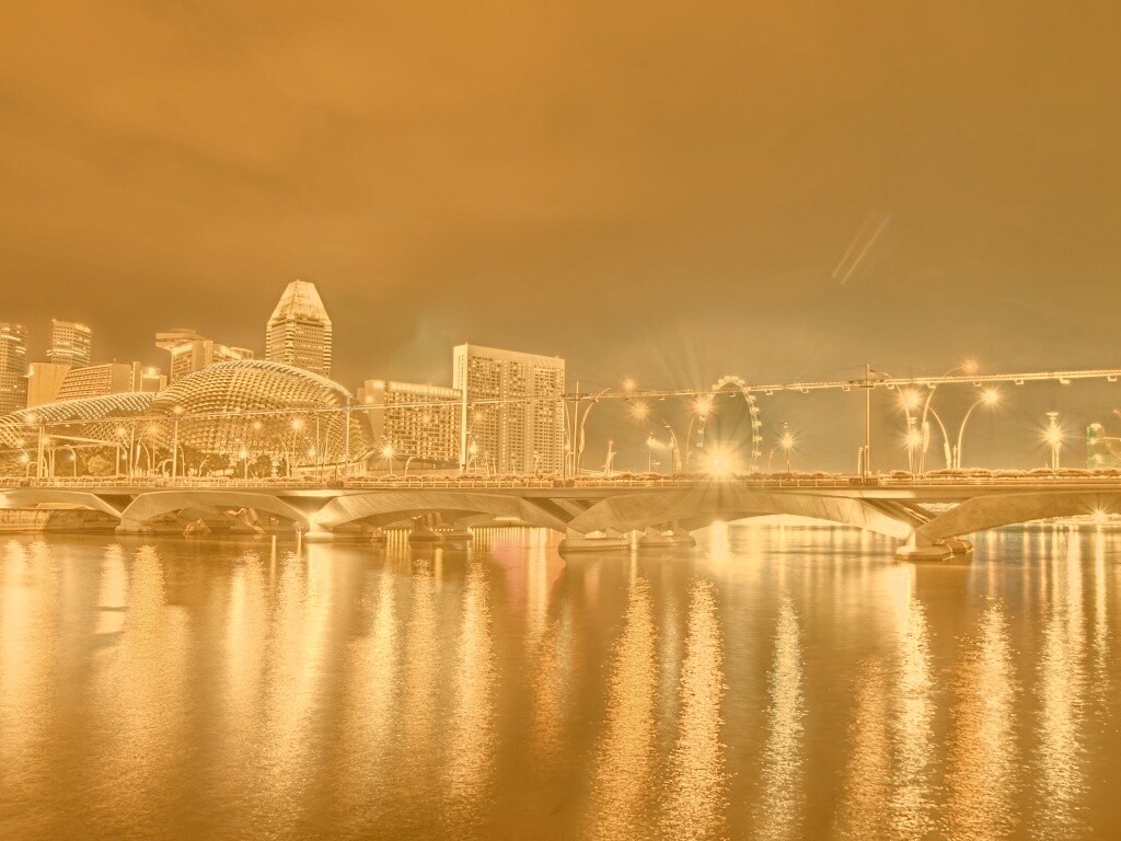 Ночной город обои