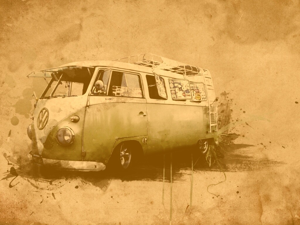 Фольксваген 56 года - лучший фургон для путешествий обои