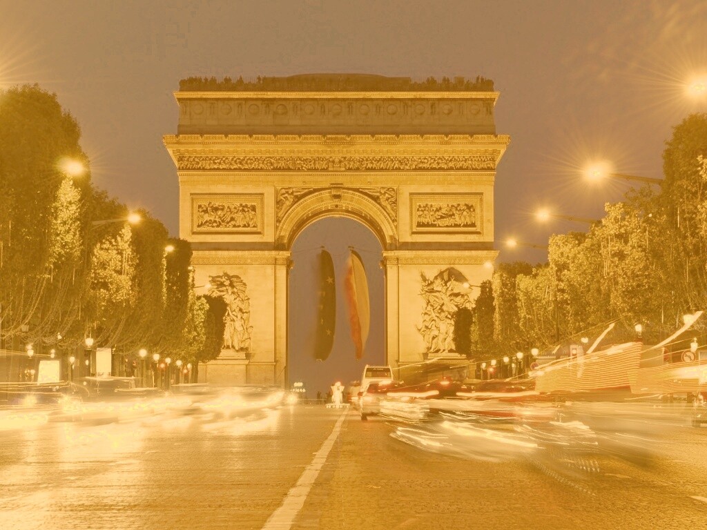 Арка на елисейских полях обои