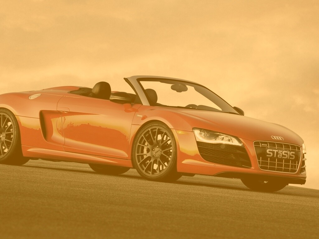 Красная Audi обои