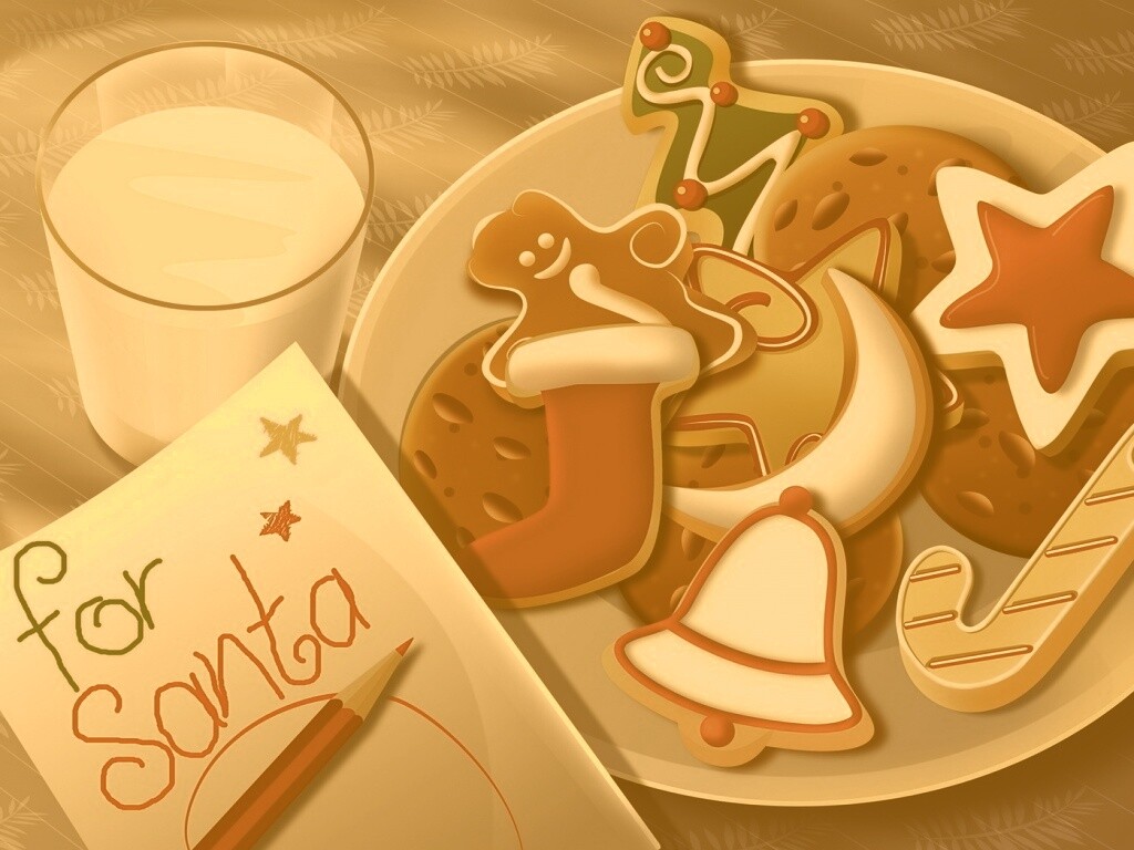 Сладости для санты обои
