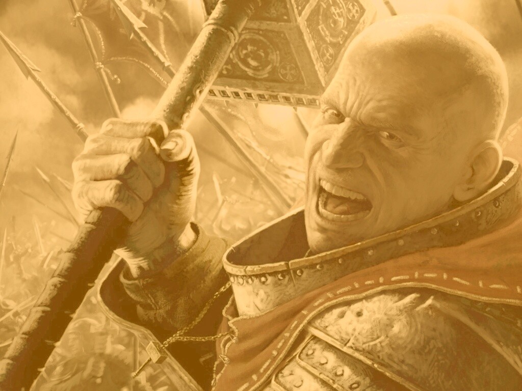 Воин с боевым молотом обои