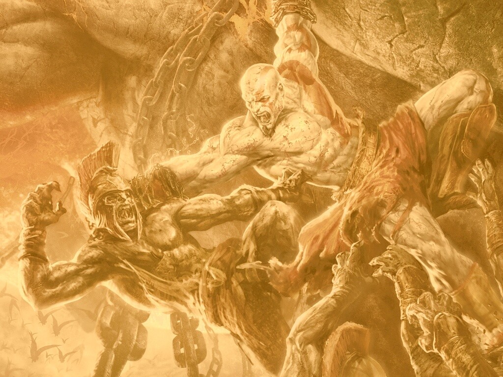 Бог войны обои