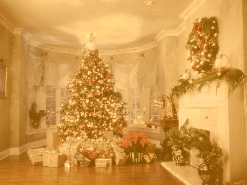 Подарки под ёлкой обои