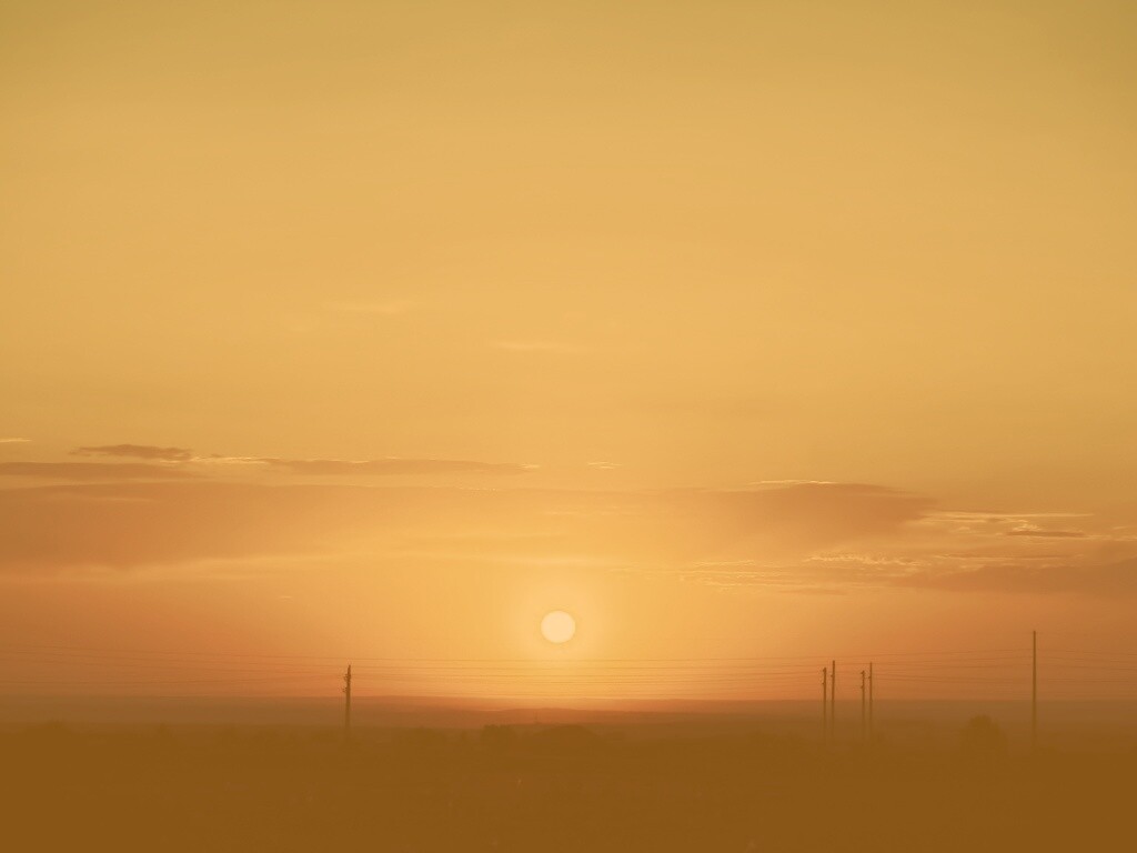 Сказочный закат обои