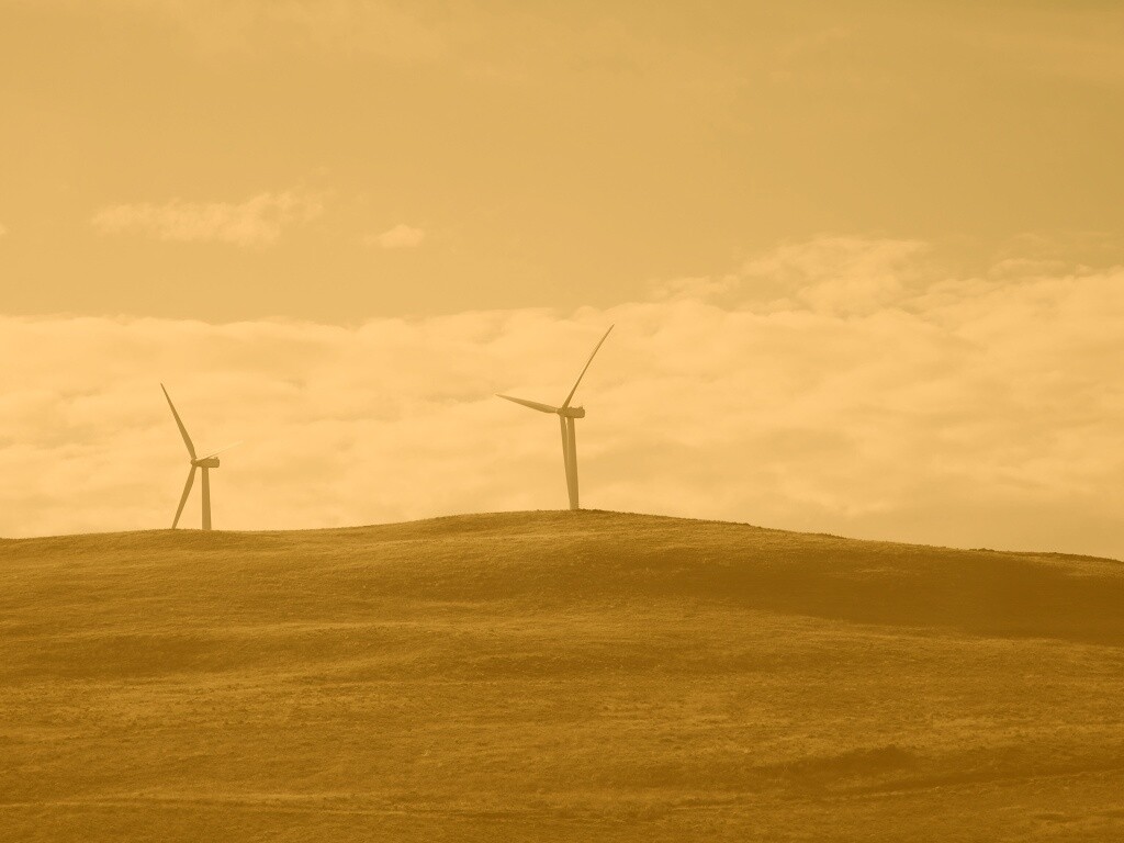 Ветряки в поле обои